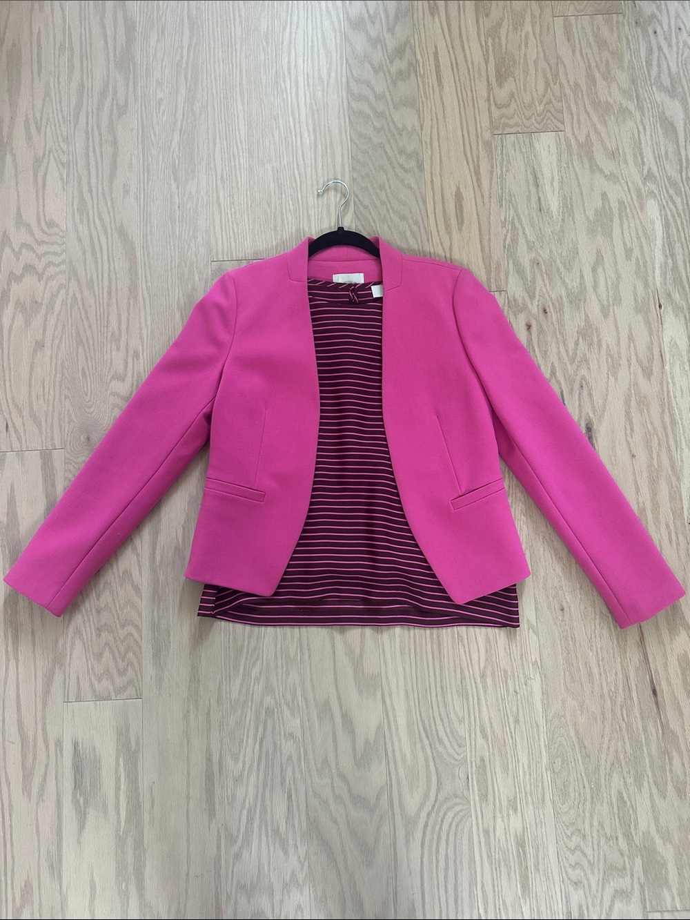 LOFT Hot Pink Open-Front Blazer